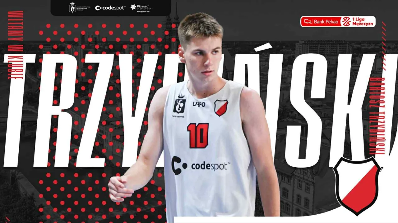 Bartosz Trzybiński koszykarzem KKS-u Polonia Warszawa