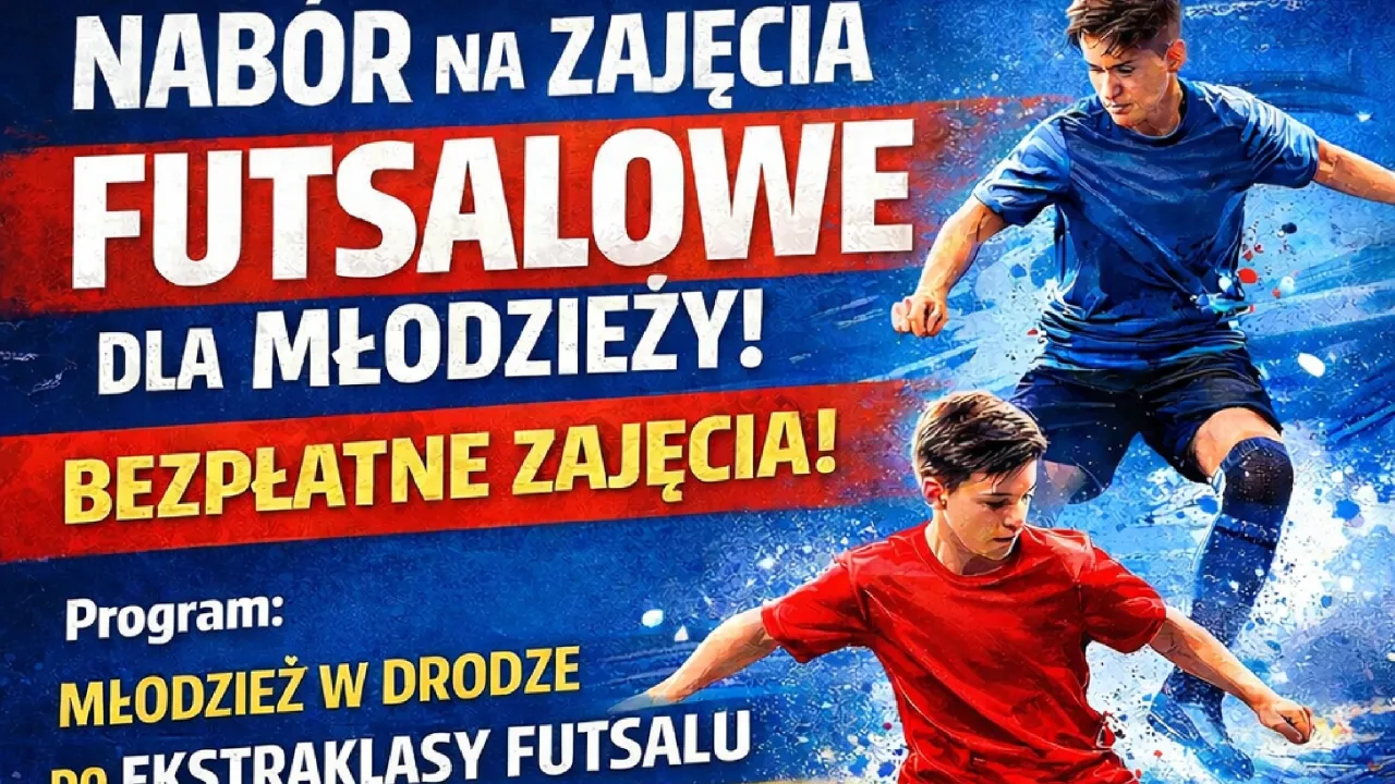 Bezpłatne zajęcia futsalowe dla młodzieży – zaproszenie na spotkanie organizacyjne