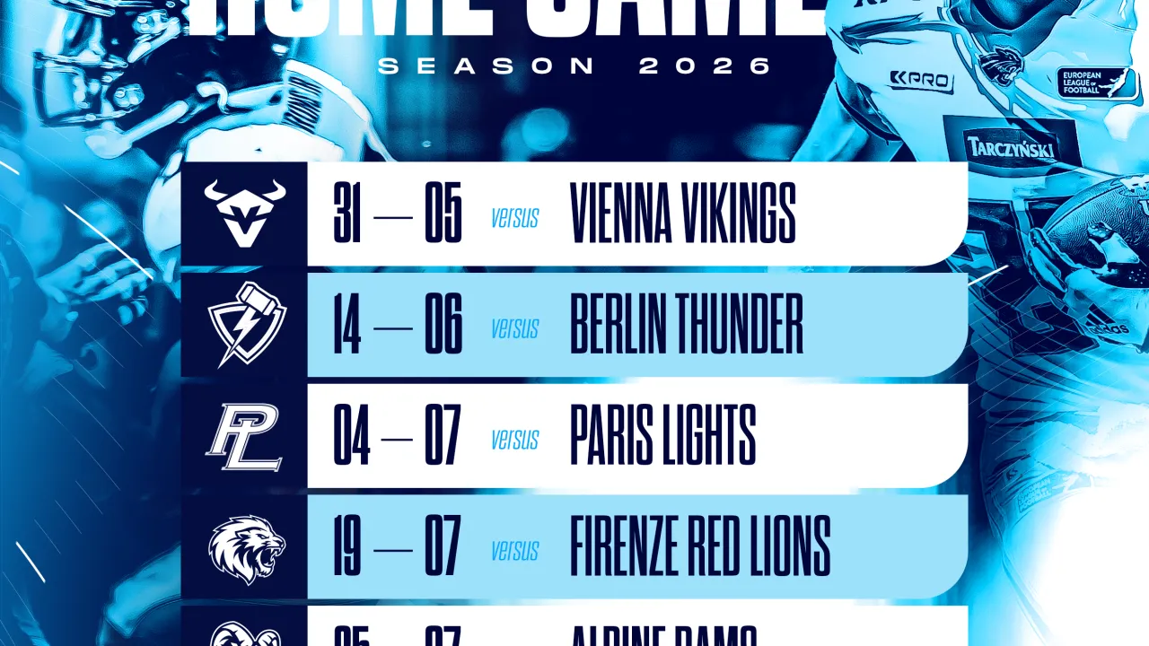 Ticket sales for Panthers Wrocław AFLE - The League Europe games are now live!