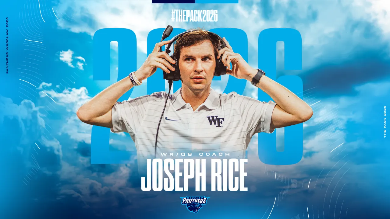 Jeb Rice joins Panthers Wrocław. A new chapter for quarterbacks and wide receivers.