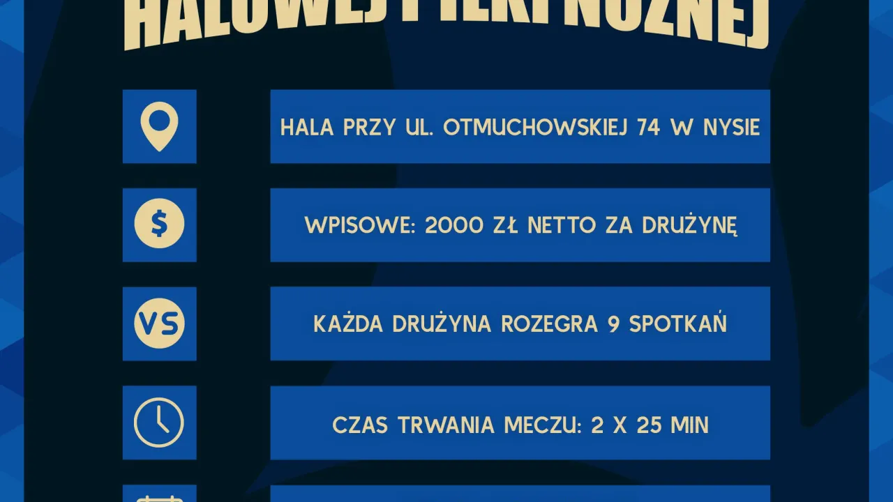 ZAPISY DO ZIMOWEJ LIGI HALOWEJ PIŁKI NOŻNEJ