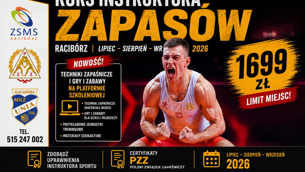 Kurs Instruktora Sportu – Zapasy | Racibórz 2026