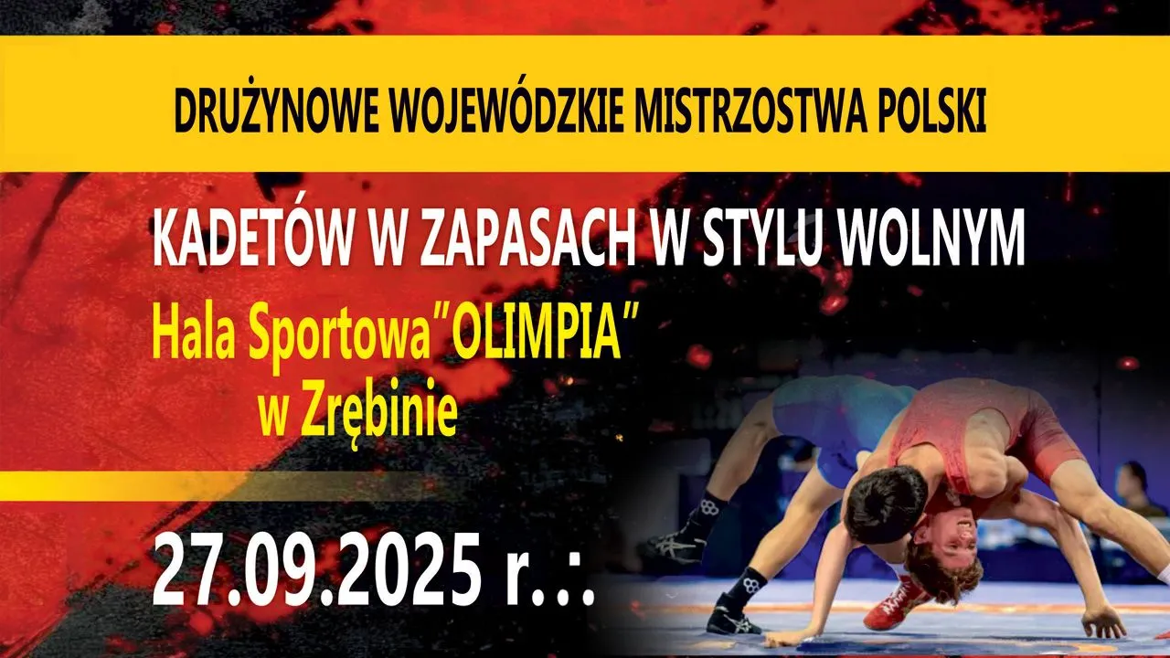 Drużynowe Wojewódzkie Mistrzostwa Polski  Kadetów w zapasach w stylu wolnym.