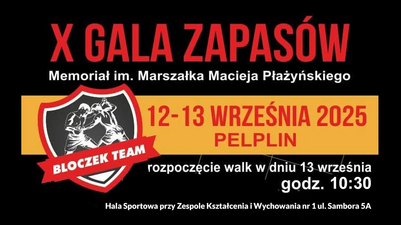 X Gala Zapasów im. Marszałka Macieja Płażyńskiego