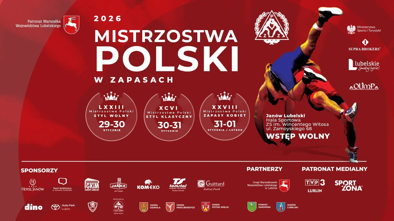 Mistrzostwa Polski Seniorów i Seniorek w zapasach - Janów Lubelski 2026