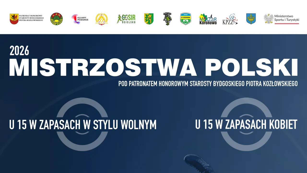 Mistrzostwa Polski U15 w Zapasach – Koronowo 2026