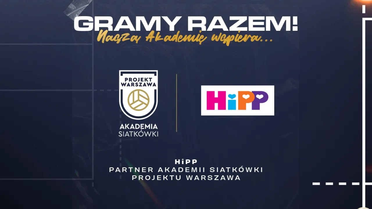 Nowy Partner Akademii Siatkówki Projekt Warszawa – HiPP Polska wspiera najmłodszych sportowców