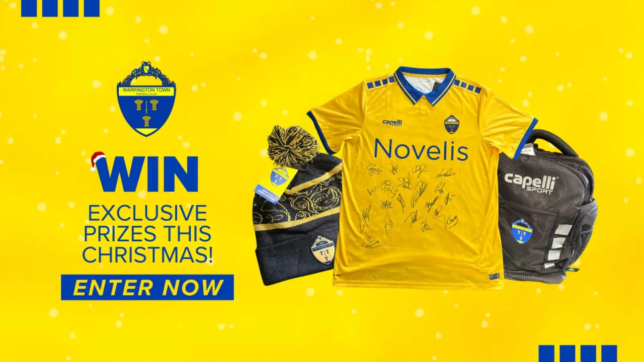 Win exclusive prizes in Warrington Town's Christmas Raffall