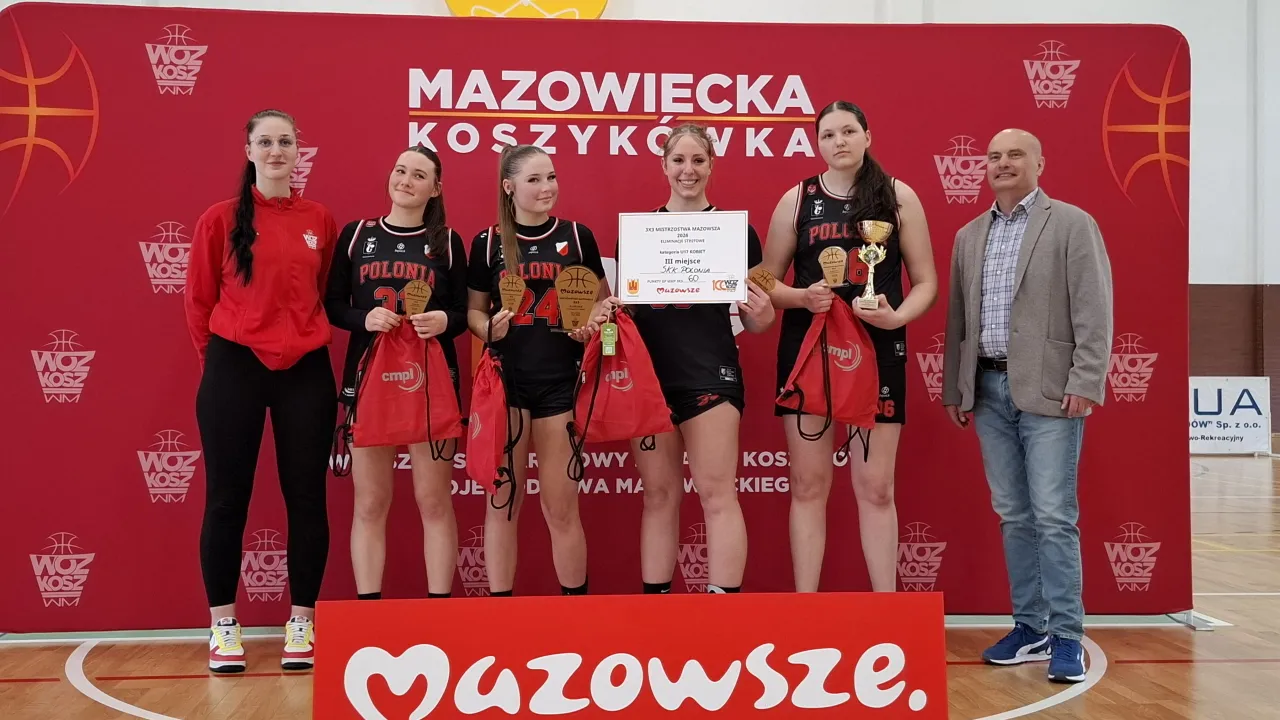 Brązowy medal koszykarek Polonii Warszawa w mistrzostwach Mazowsza i strefy 3x3 U17K