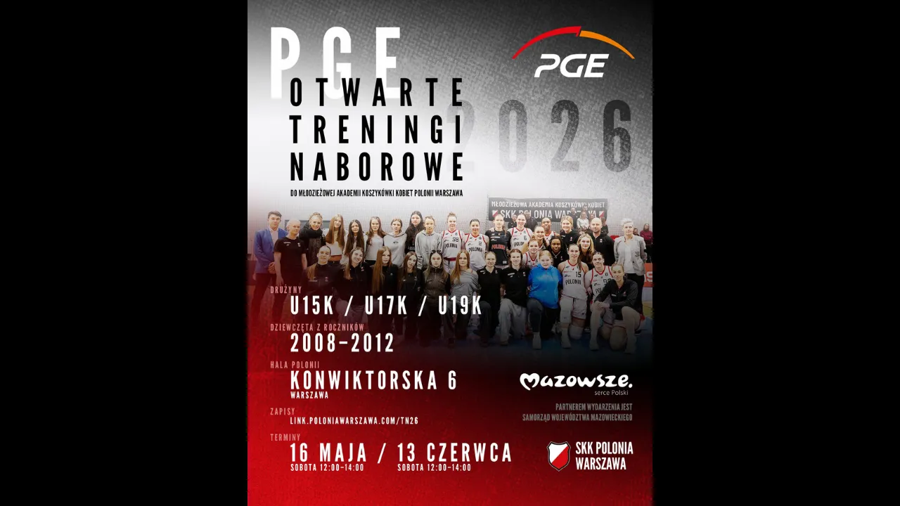 Młodzieżowa Akademia Koszykówki Kobiet Polonii Warszawa otwiera nabory