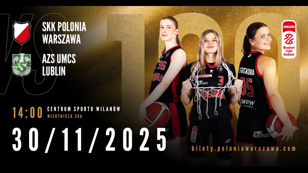 Koszykarki Polonii Warszawa zagrają z liderem ekstraklasy