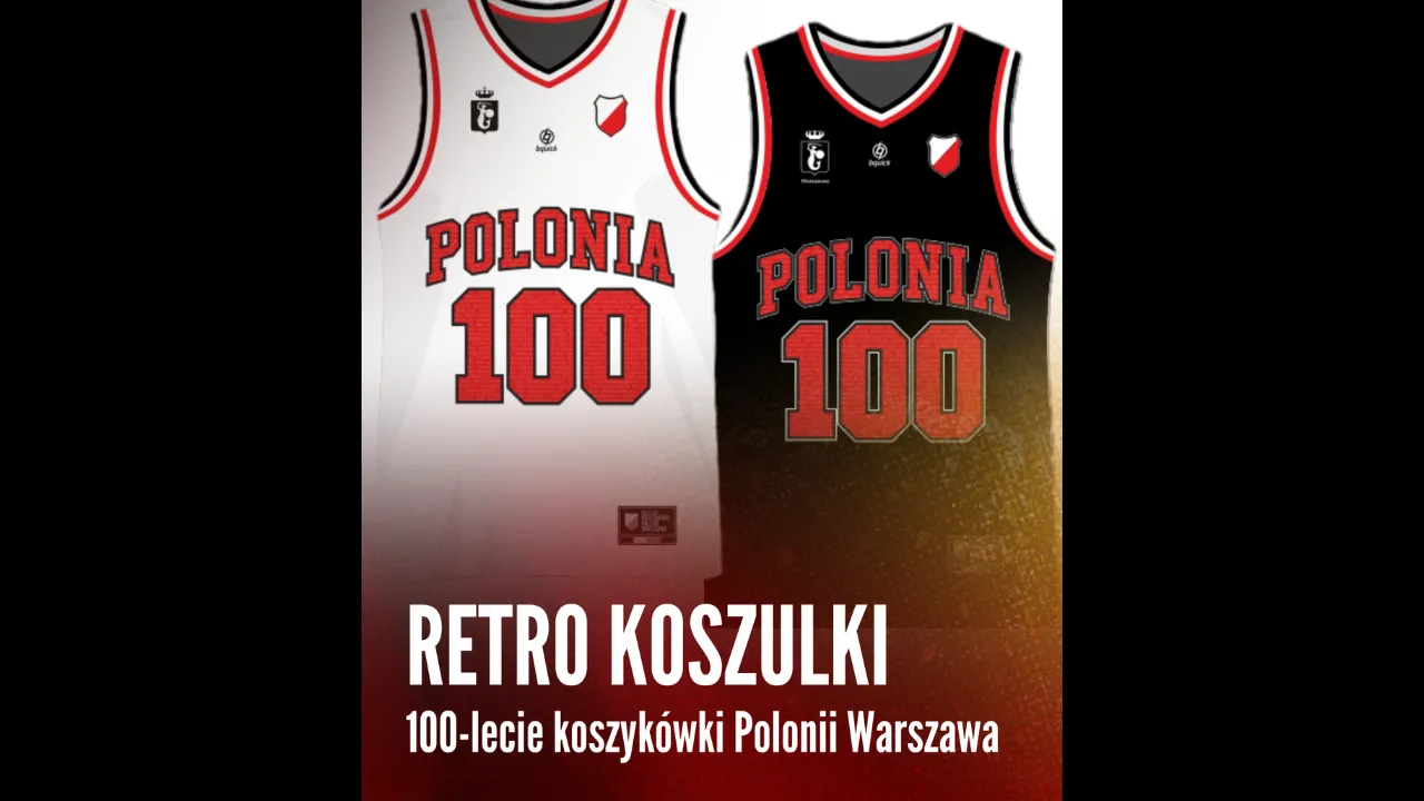 Retro koszulki z okazji 100-lecia koszykówki Polonii Warszawa