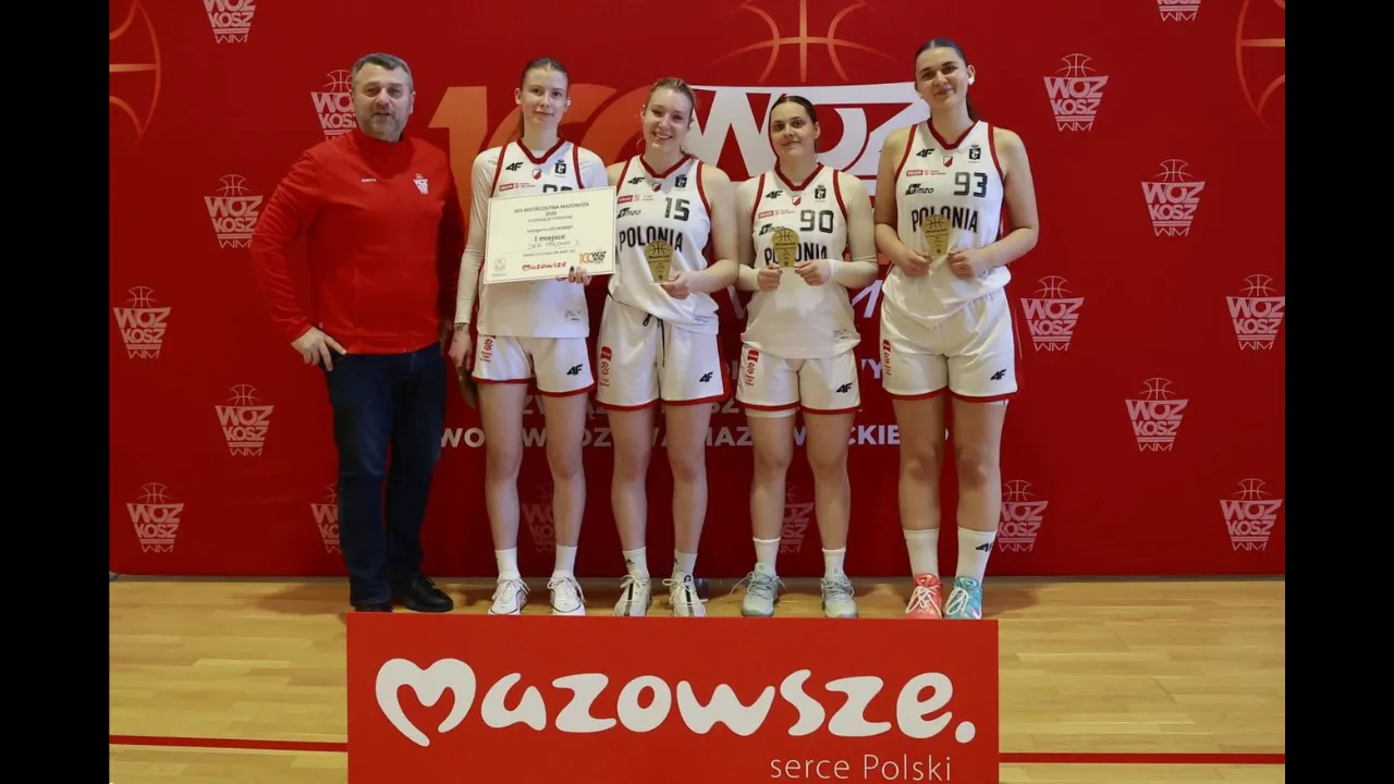 Zawodniczki Polonii Warszawa obroniły tytuł mistrzyń Mazowsza U23K w koszykówce 3x3