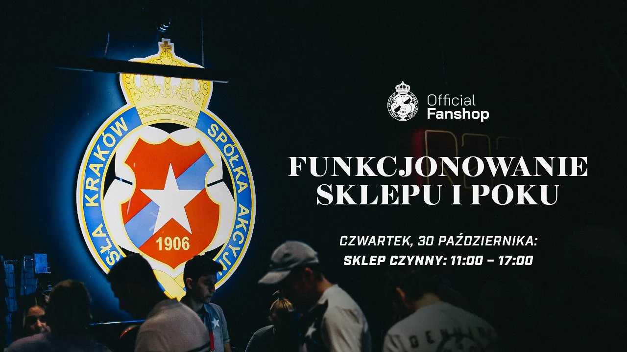 Funkcjonowanie Official Fanshop w dniu 30.10 (czwartek)