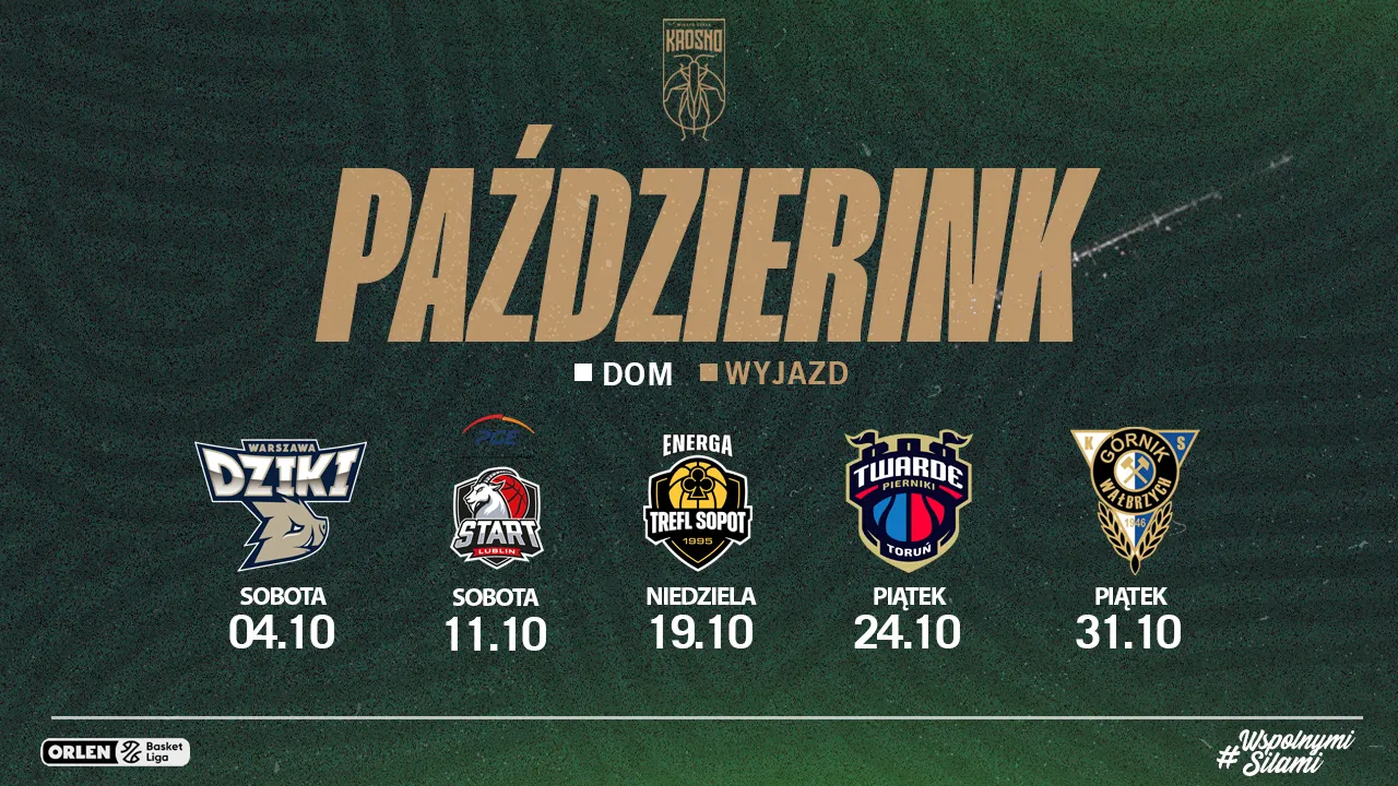 Październik pod znakiem meczów domowych
