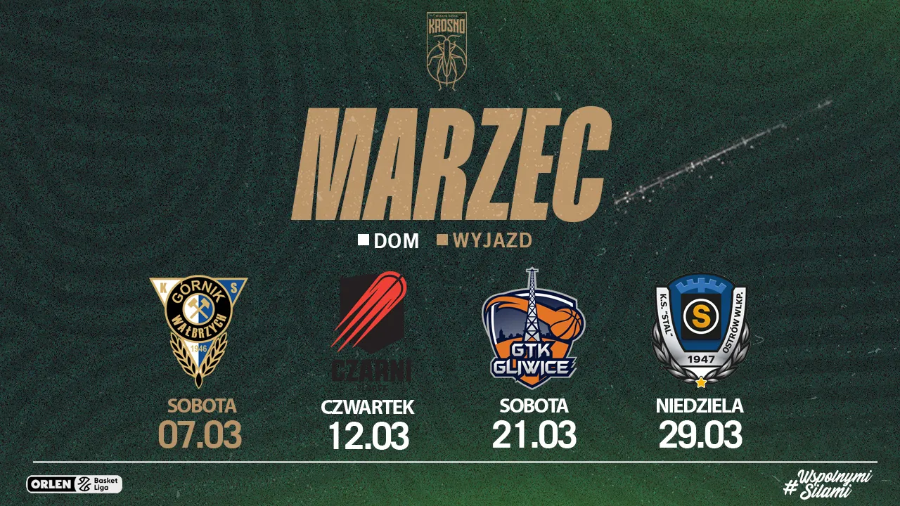 Rozkład jazdy na marzec