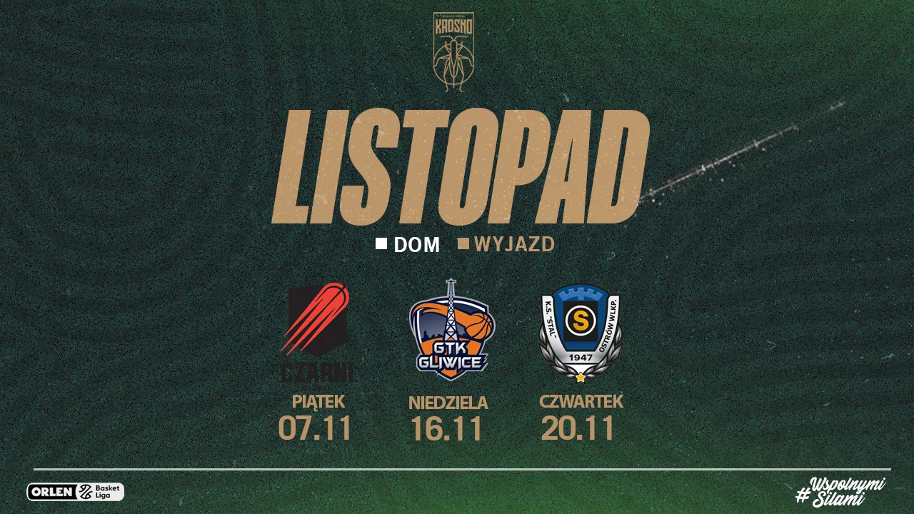 Rozkład jazdy na listopad