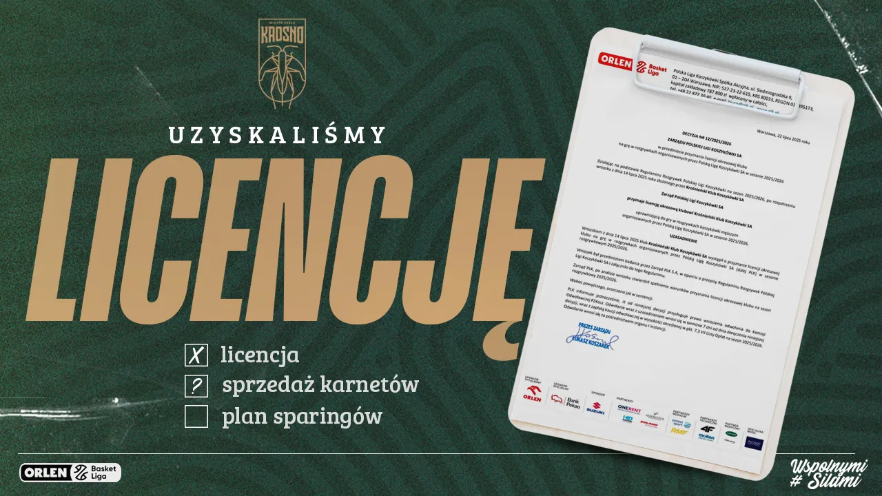 Mamy licencję  na grę w OBL!