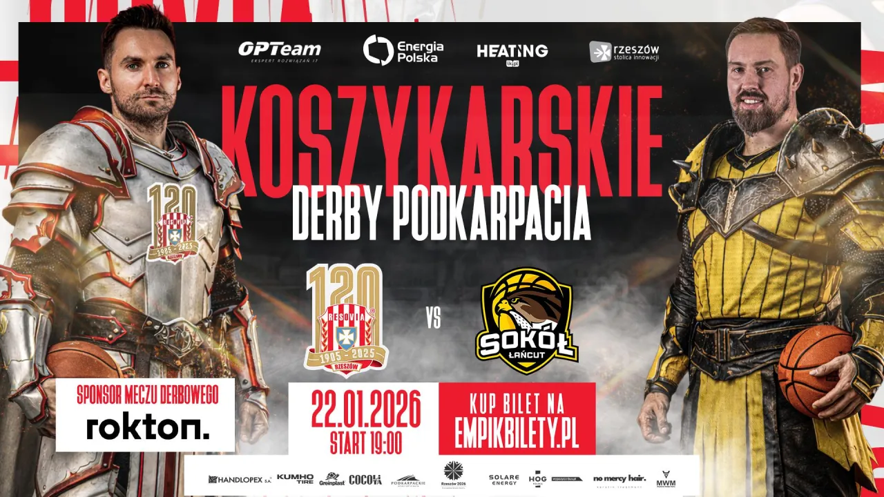 KOSZYKARSKIE DERBY PODKARPACIA! KUP BILET NA MECZ!