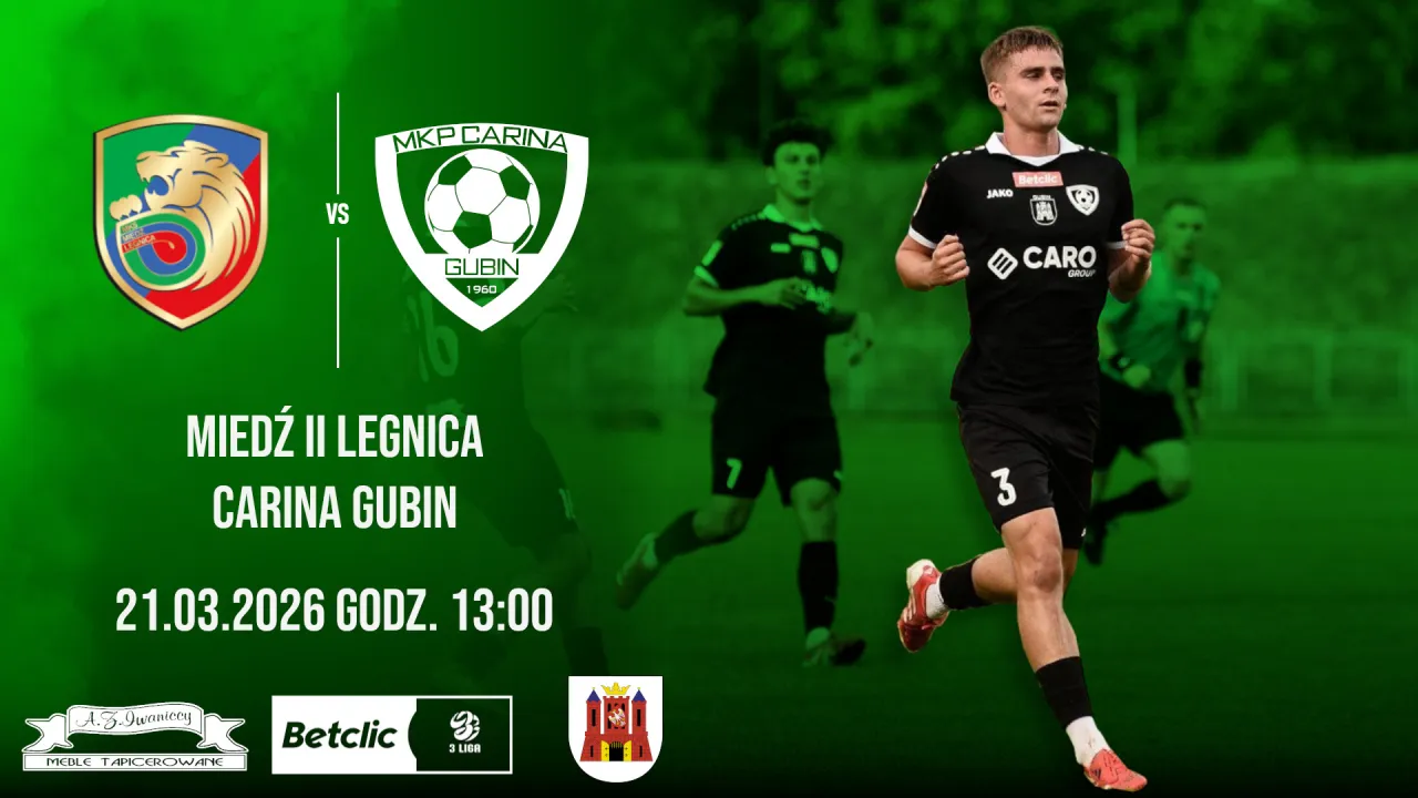 Zapowiedź meczu: Miedź II Legnica - Carina Gubin