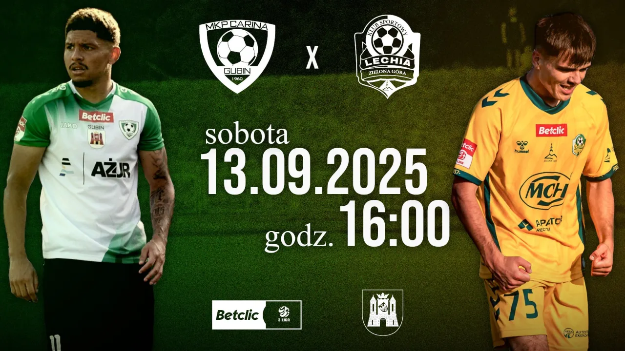 Zapowiedź meczu: Carina Gubin - Lechia Zielona Góra