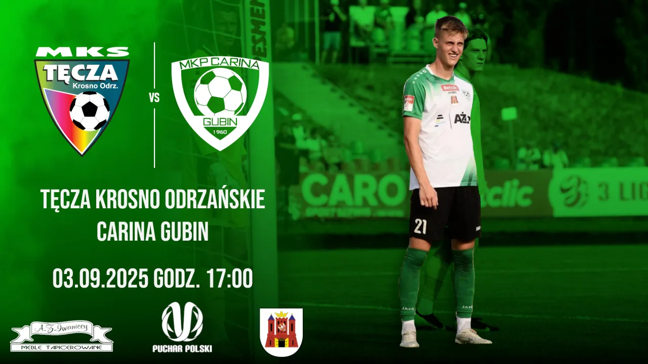 Zapowiedź meczu: Tęcza Krosno Odrzańskie - Carina Gubin