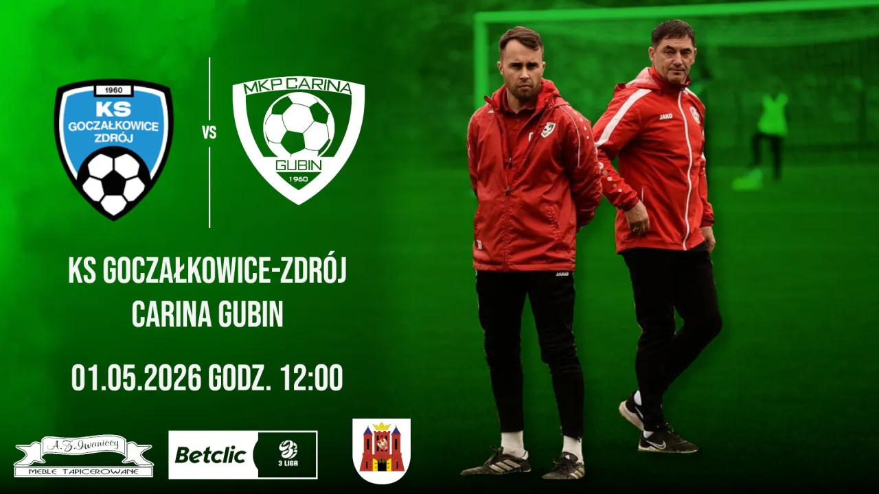 Zapowiedź meczu: LKS Goczałkowice Zdrój - Carina Gubin