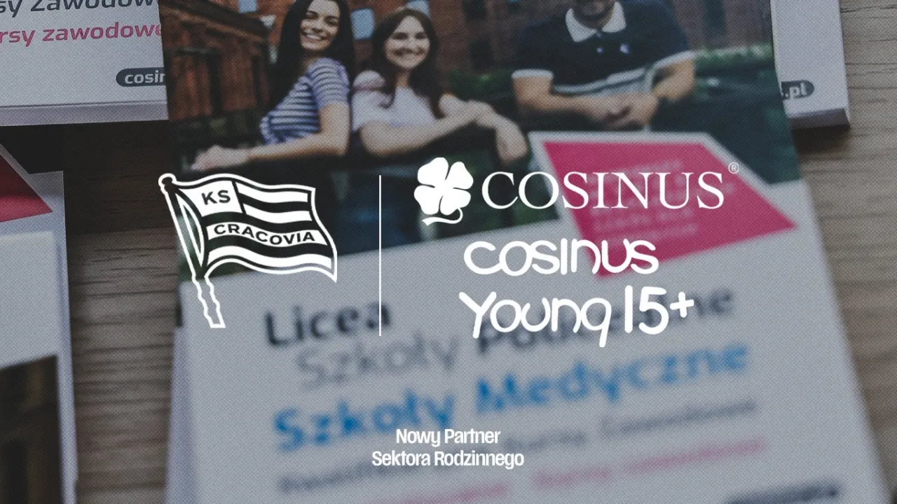 Nowym Partnerem Sektora Rodzinnego Cracovii zostaje Cosinus Kraków & CosinusYoung 15+ Kraków