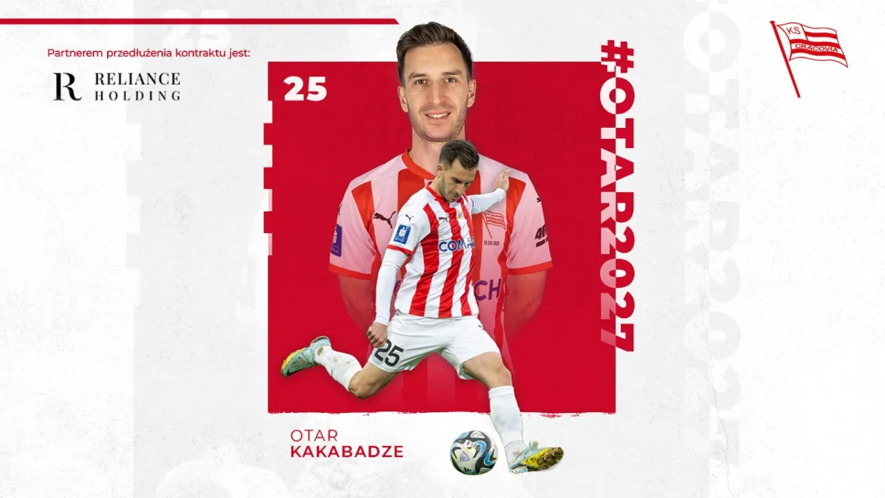 Otar Kakabadze na dłużej w Cracovii!
