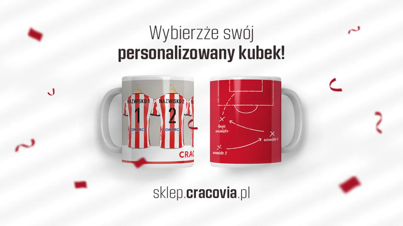 Personalizowane kubki dostępne w Oficjalnym Sklepie Cracovii!