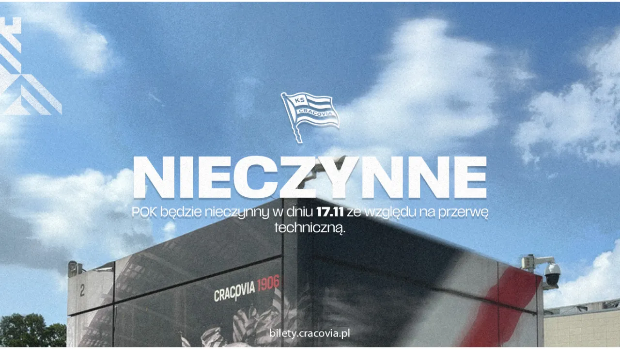 POK będzie nieczynny w dniu 17.11 ze względu na przerwę techniczną