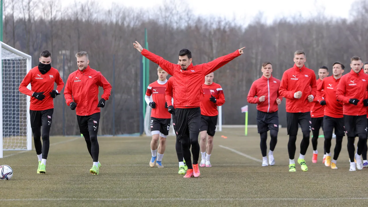 Trwają przygotowania do meczu w Gliwicach [FOTO]