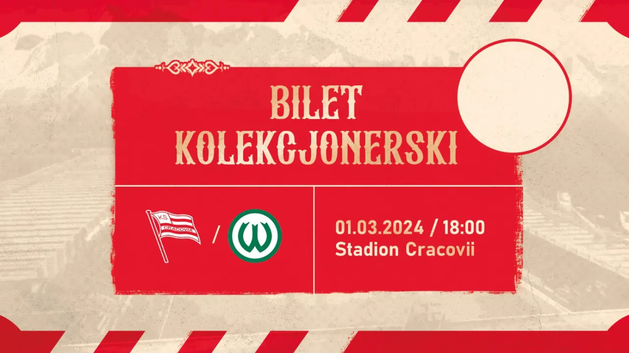 Od meczu z Wartą Poznań w sprzedaży bilety kolekcjonerskie! #CracoviaJestTegoWarta