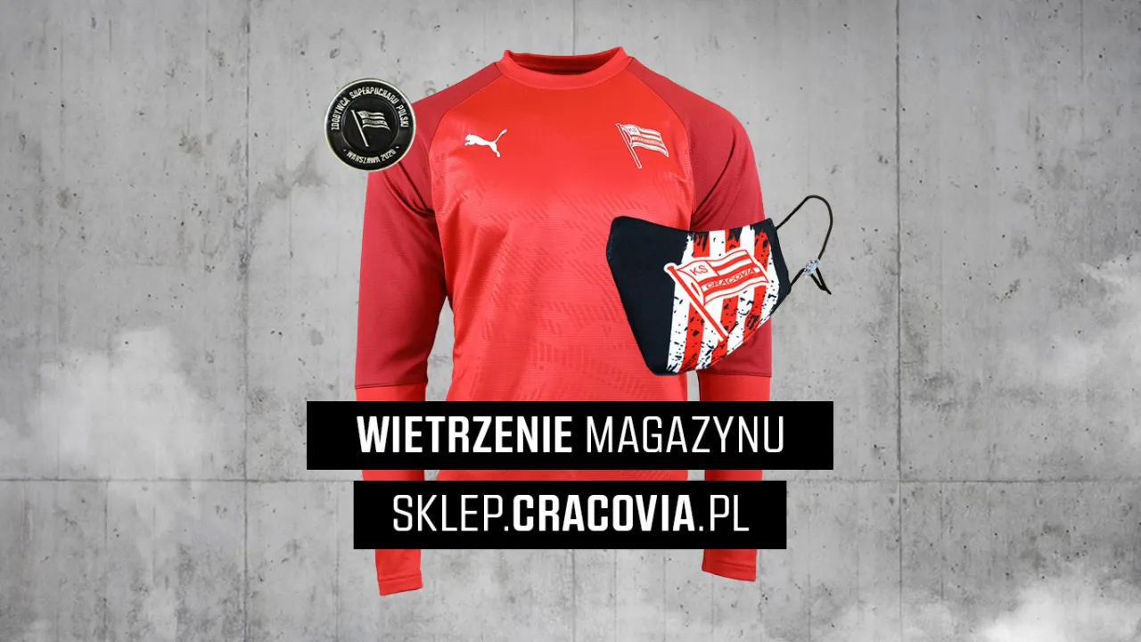Wietrzenie magazynu w Oficjalnym Sklepie Cracovii - dziesiątki produktów w niższych cenach!