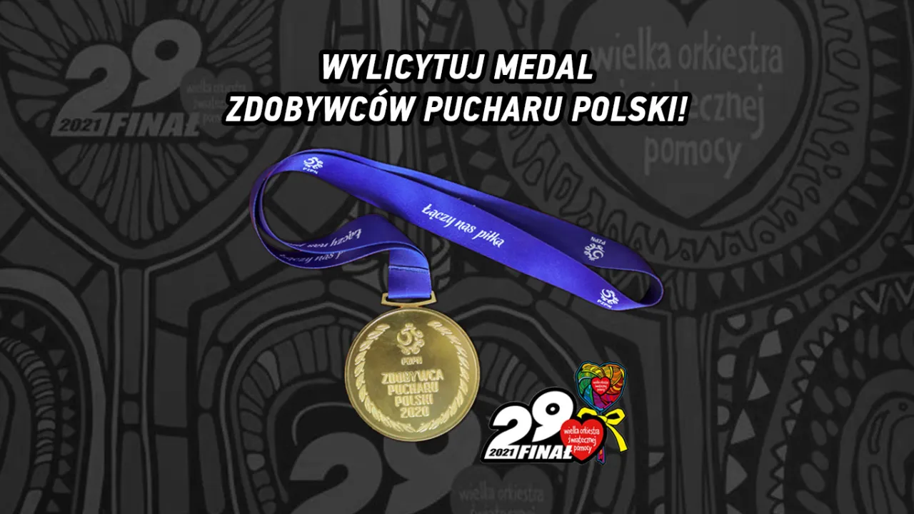 WOŚP: Ostatnie godziny licytacji medalu za zdobycie Pucharu Polski!