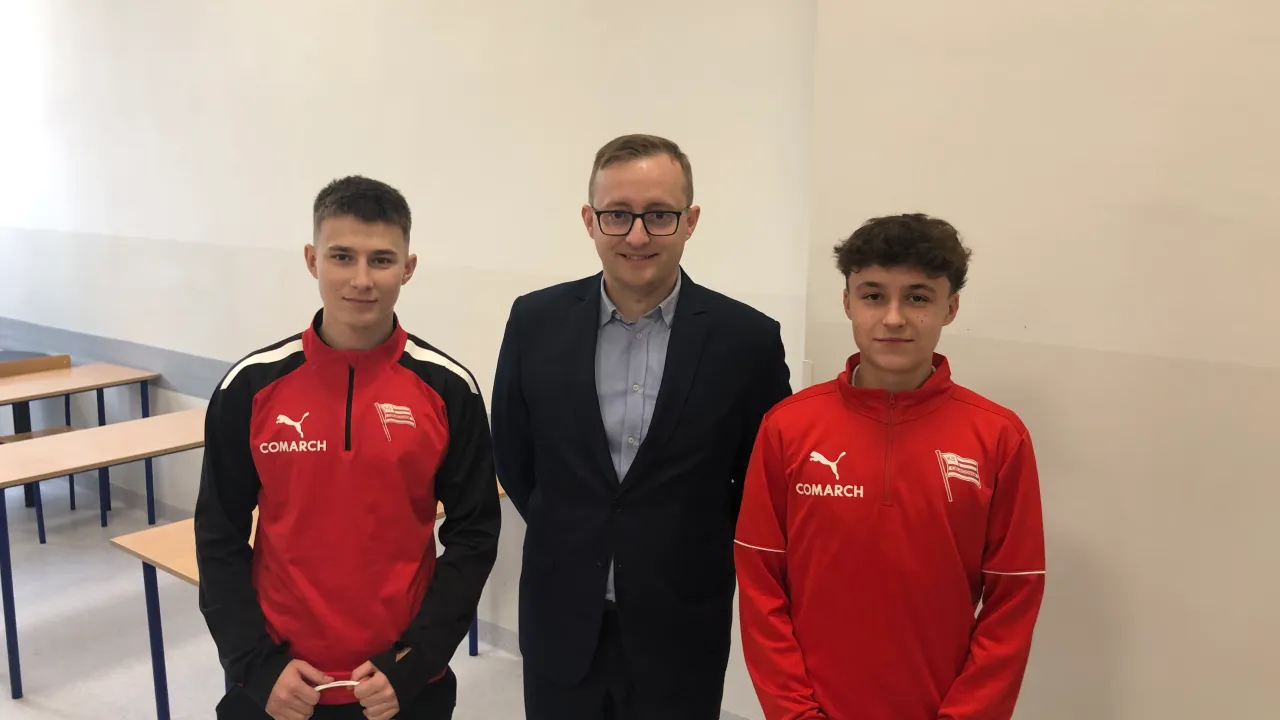 Bartłomiej Zdzieszek i Aleksander Fietko nagrodzeni za bardzo dobre wyniki w nauce