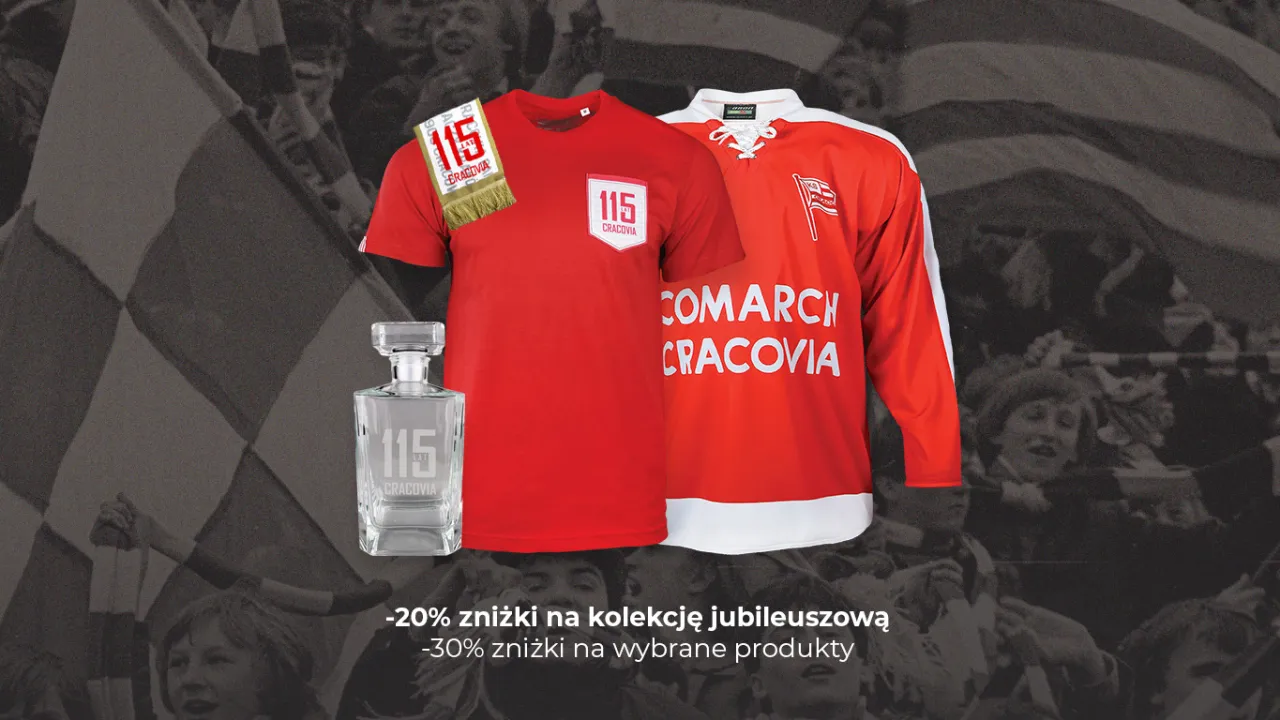 Jubileuszowa promocja ruszyła w Oficjalnym Sklepie Cracovii!