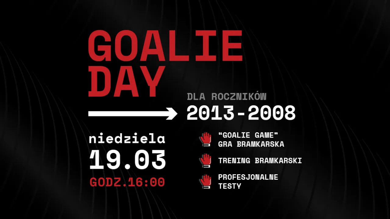 Pierwsza edycja Goalie Day już w niedzielę, 19. marca!