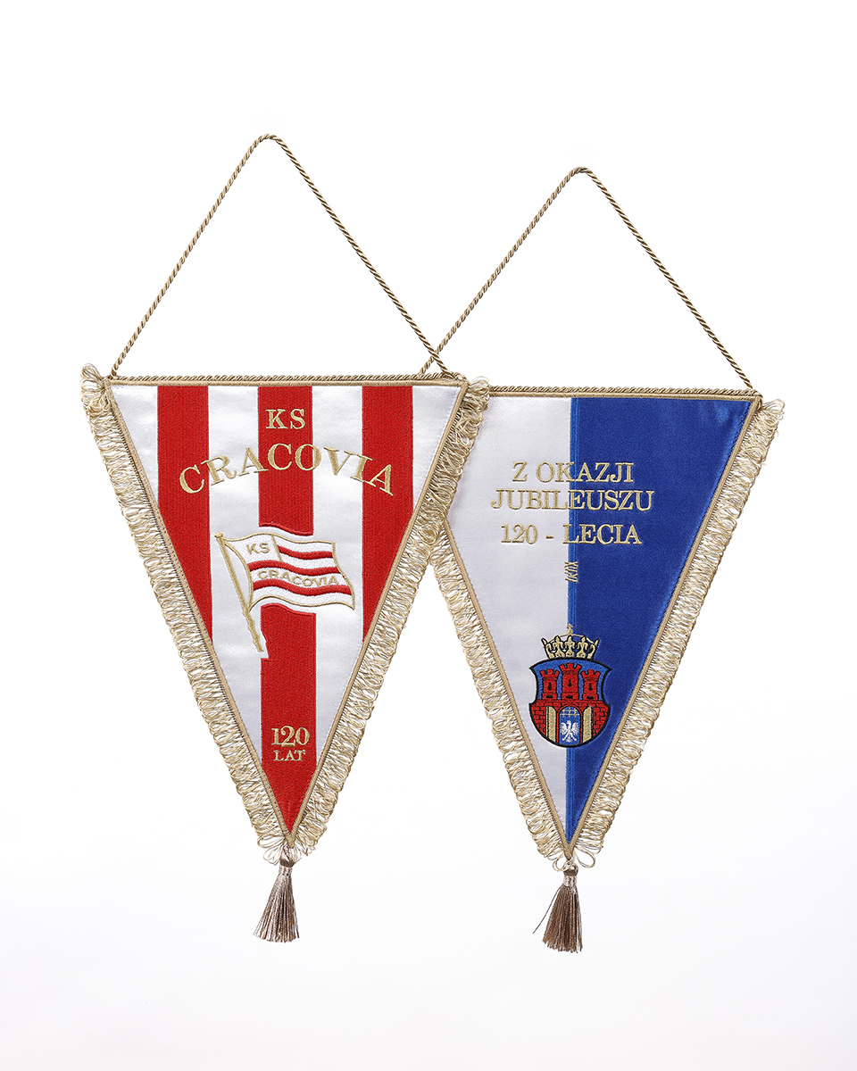 Proporzec jubileuszowy 120 lat Cracovii