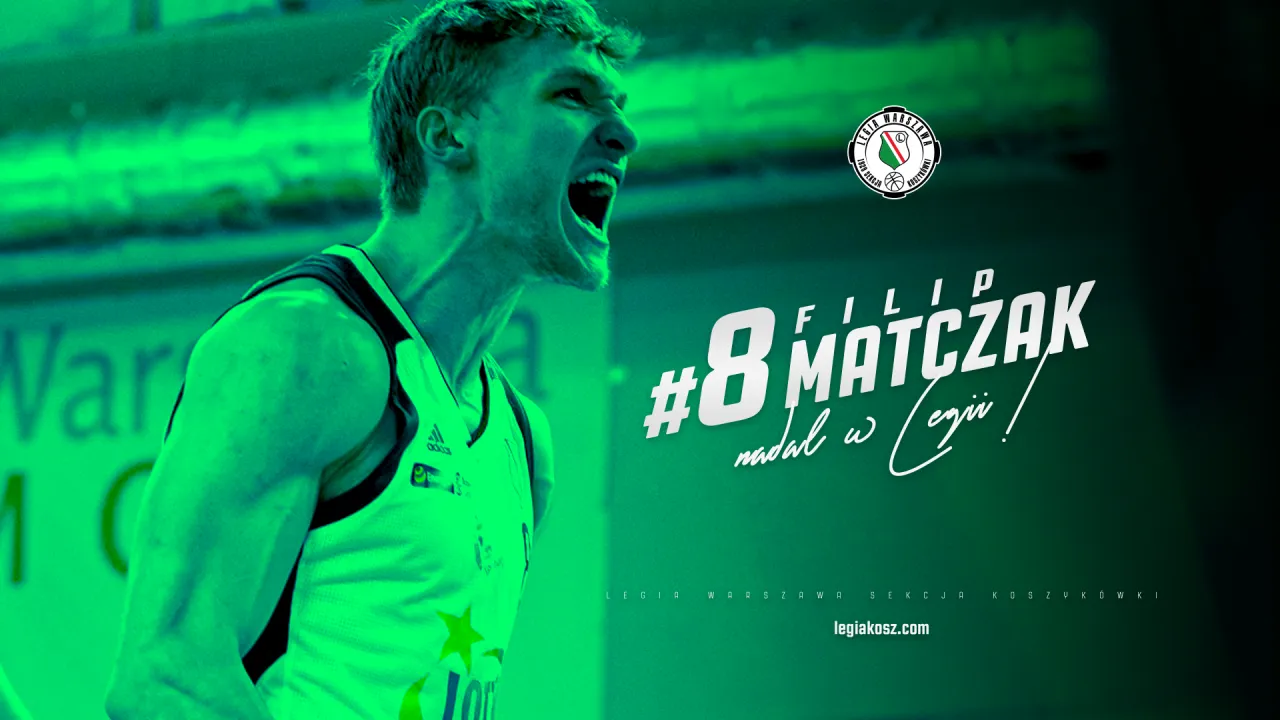 Filip Matczak koszykarzem Legii w kolejnym sezonie