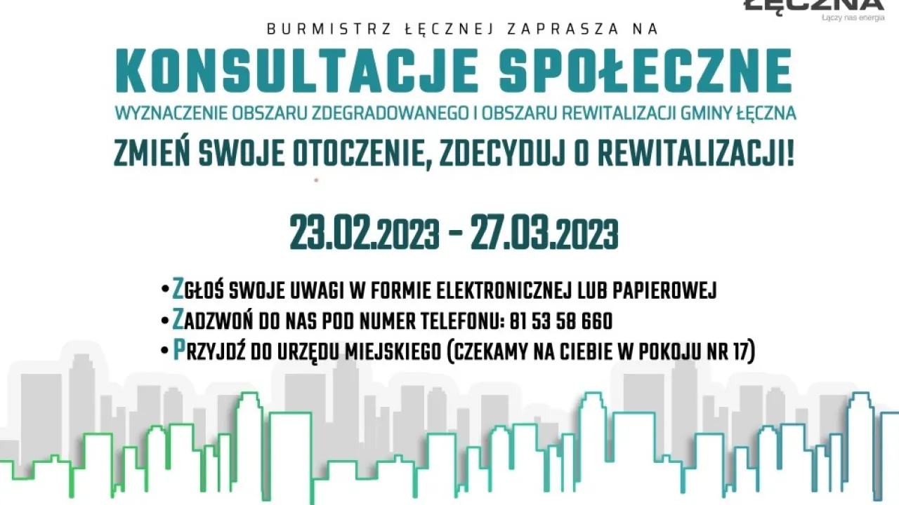 Przypominamy o trwających konsultacjach społecznych