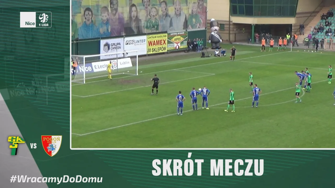 [VIDEO] Skrót meczu: Górnik Łęczna – Pogoń Siedlce 1:1