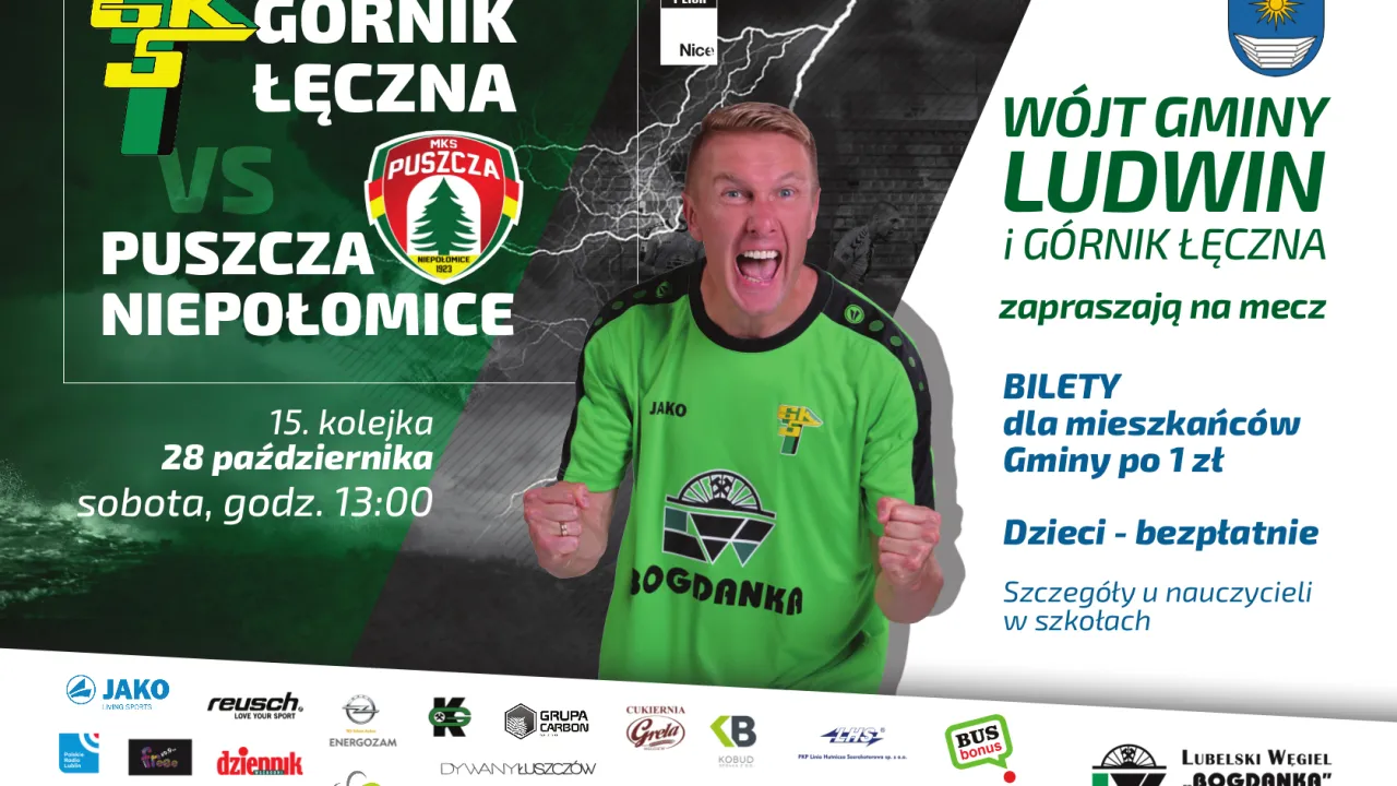 Bilety na mecz z Puszczą dla Gminy Ludwin po złotówce!