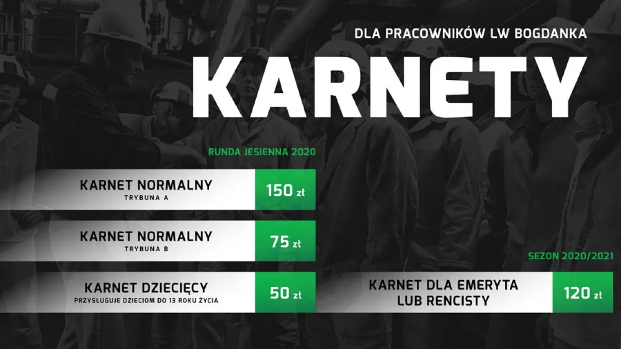 Karnety dla pracowników LW Bogdanka