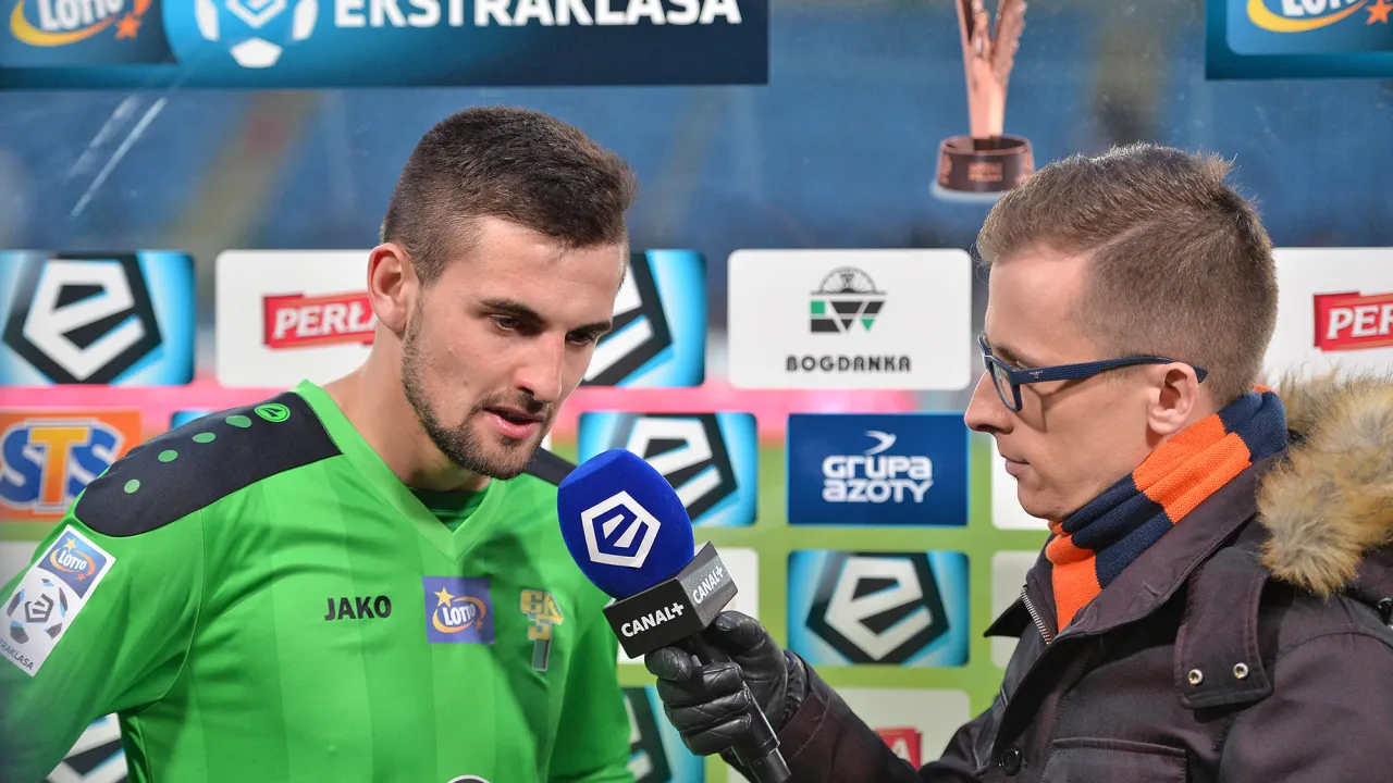 S.Prusak i B. Śpiączka po meczu z Arką