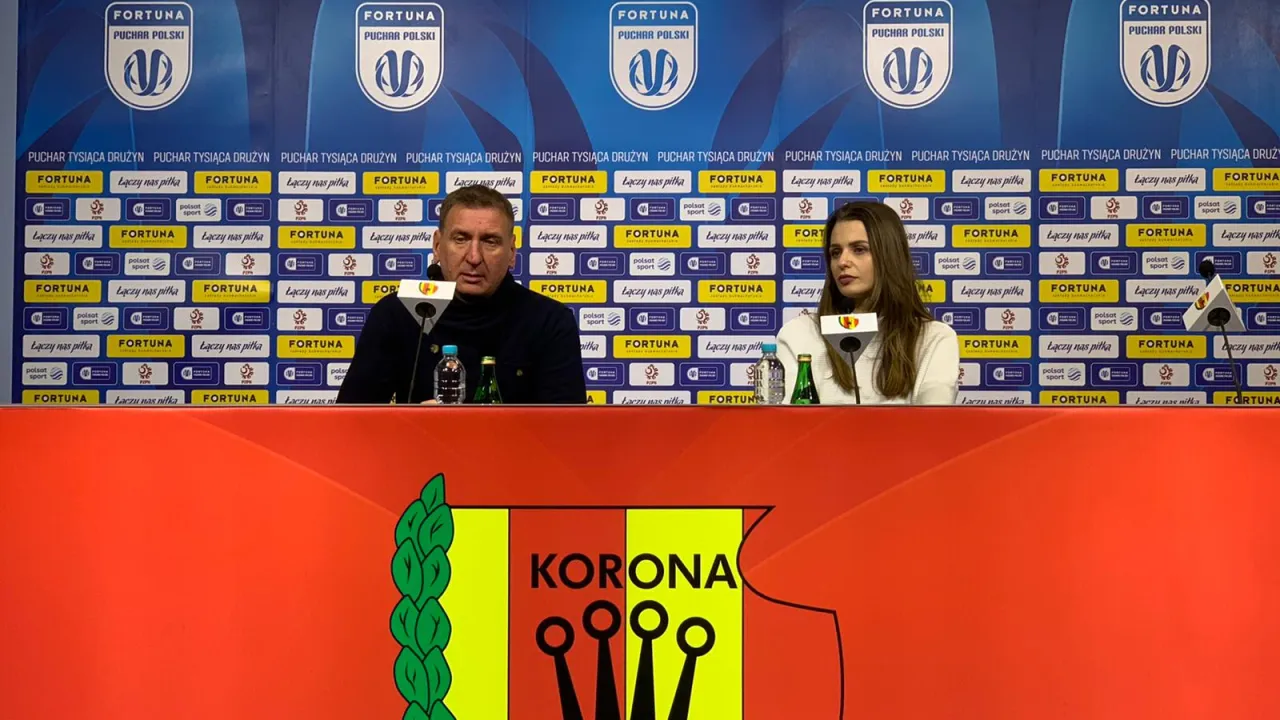 Konferencja po meczu Korona Kielce – Górnik Łęczna