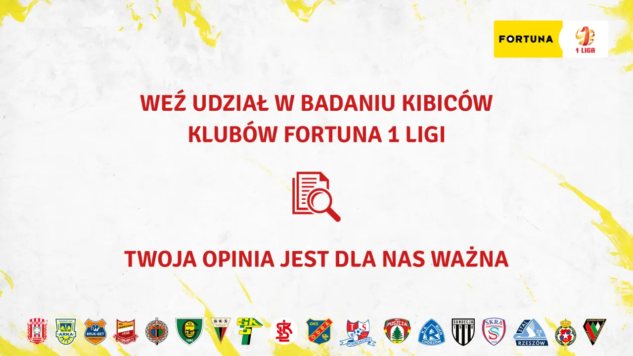 Fortuna 1 Liga bada opinię kibiców