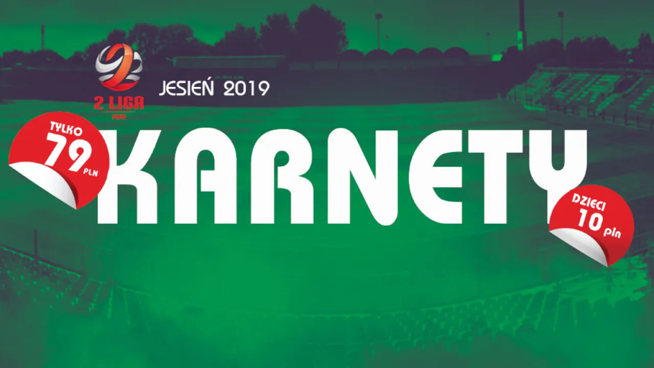 Karnety Jesień 2019 tylko po 79 zł!