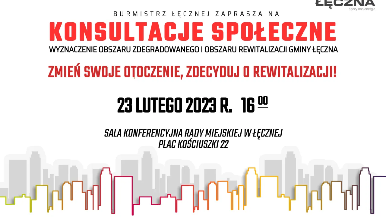 Konsultacje społeczne w sprawie wyznaczenia obszaru zdegradowanego i obszaru rewitalizacji Gminy Łęczna