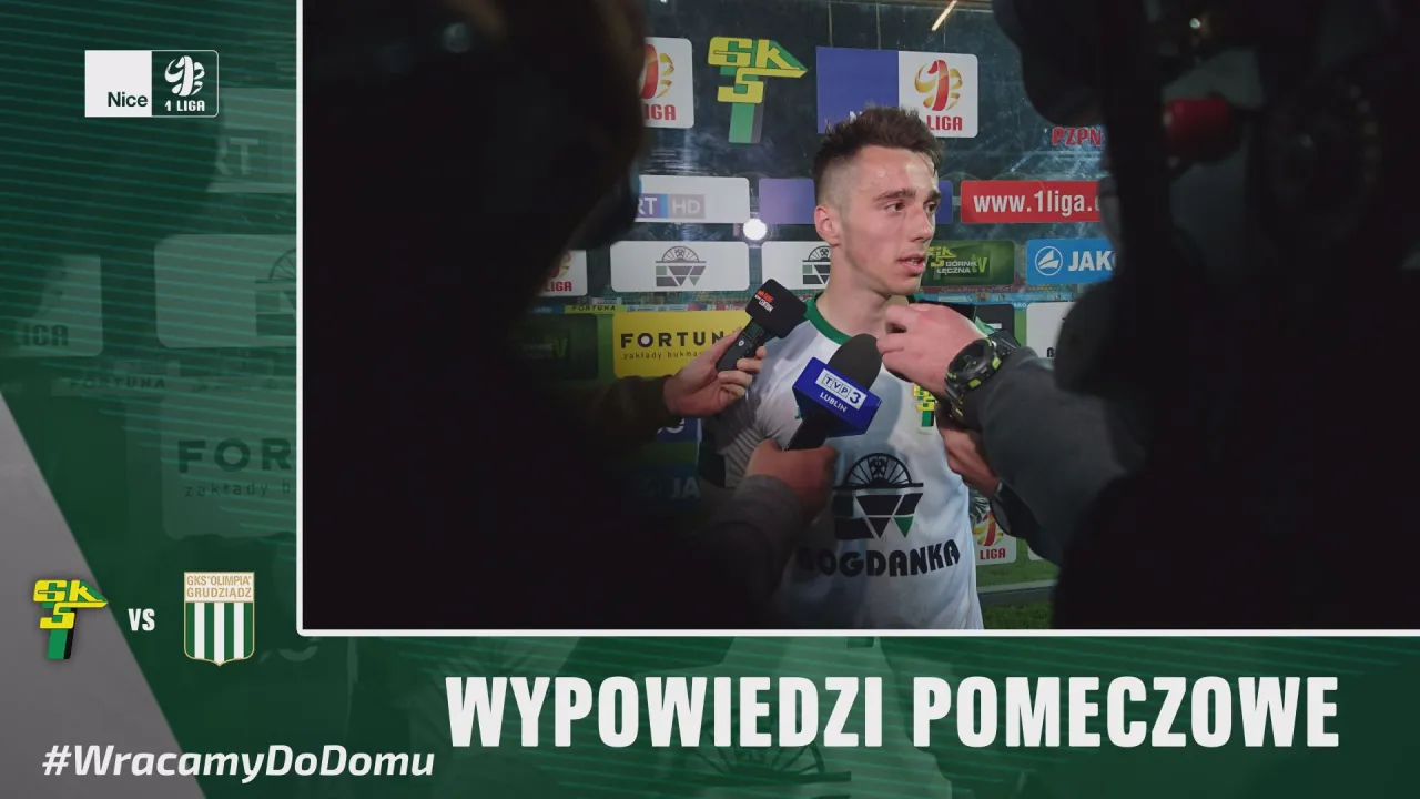 [VIDEO] F.Szewczyk: Dziękujemy kibicom za wsparcie